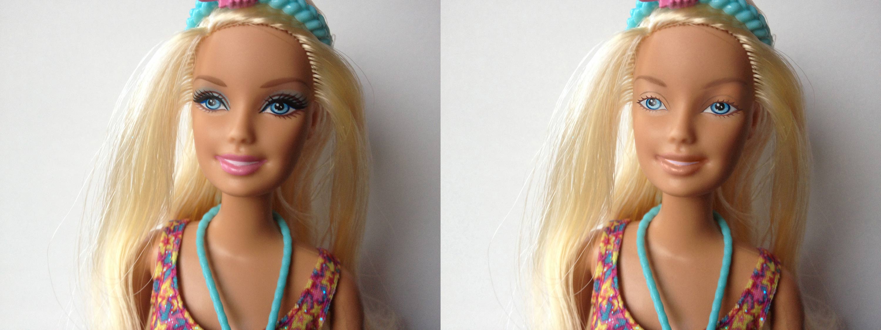 Barbie, Bratz, and Disney Princess Dolls Without Makeup Lammily
