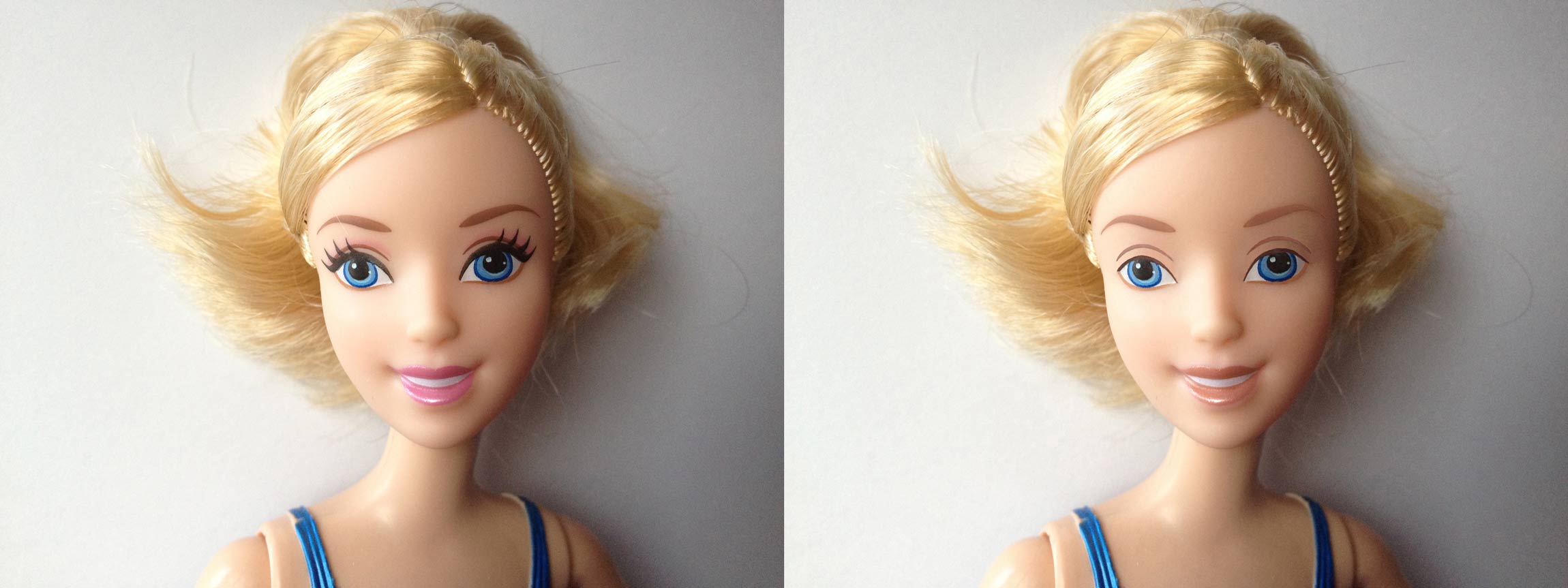 Barbie, Bratz, and Disney Princess Dolls Without Makeup Lammily
