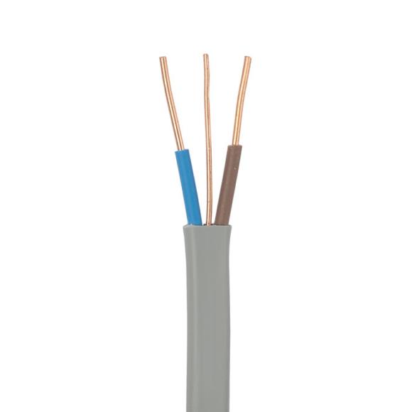 1G 1mm Twin and earth cable 6242Y flat grey per metre 100m Drums