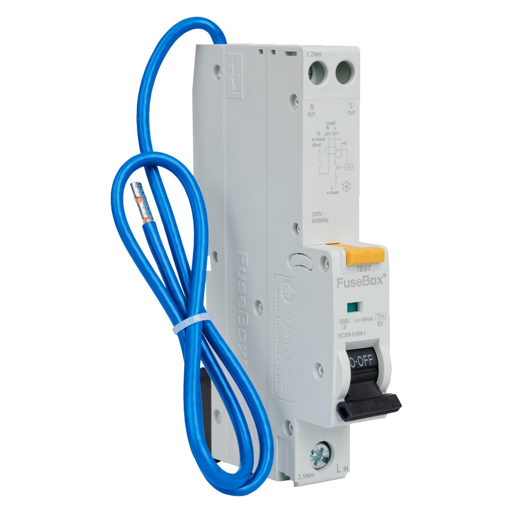 RTA063230B FuseBox RTA063230B 32 Amp A Rated B Type RCBO SPN 30mA 6kA 32A