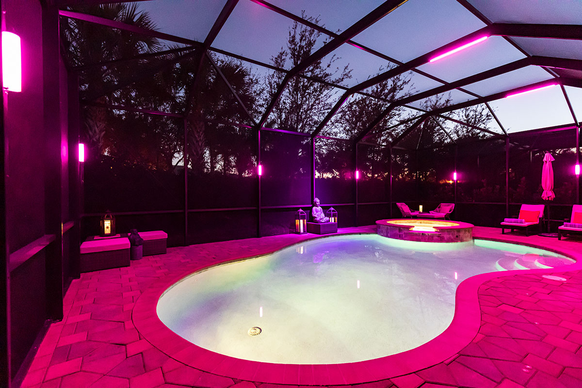 LED LIGHTING FOR LANAI & POOL ENCLOSURES Pool lighting in Southwest
