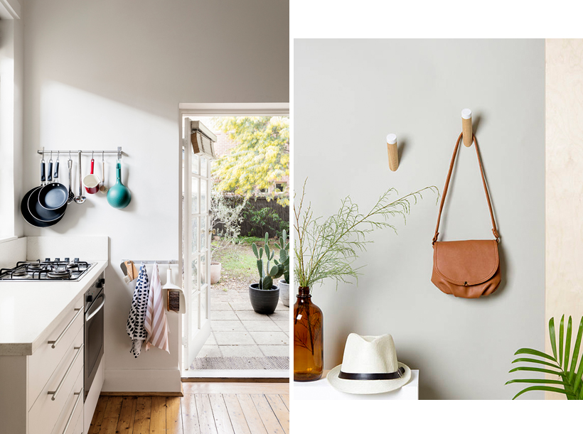 Hang it up get organised with wall hooks and DIY ideas Lanalou Style