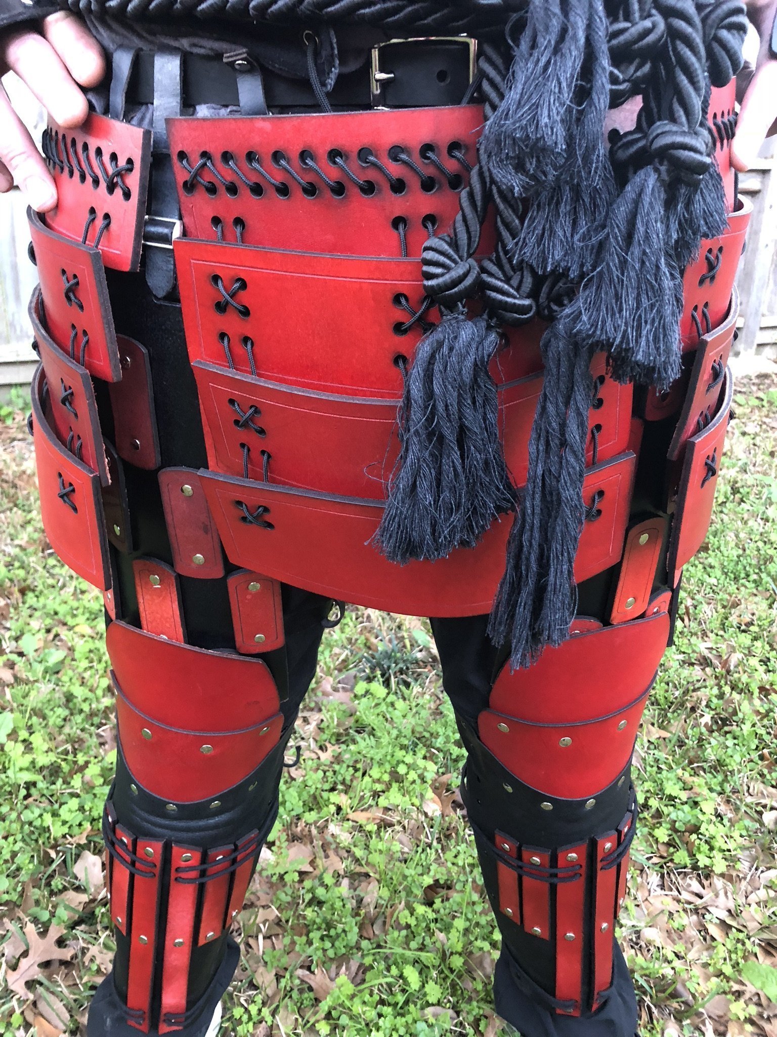 Samurai Leg/Hip Guard with Belt Custom Designed by Chair & Chisel