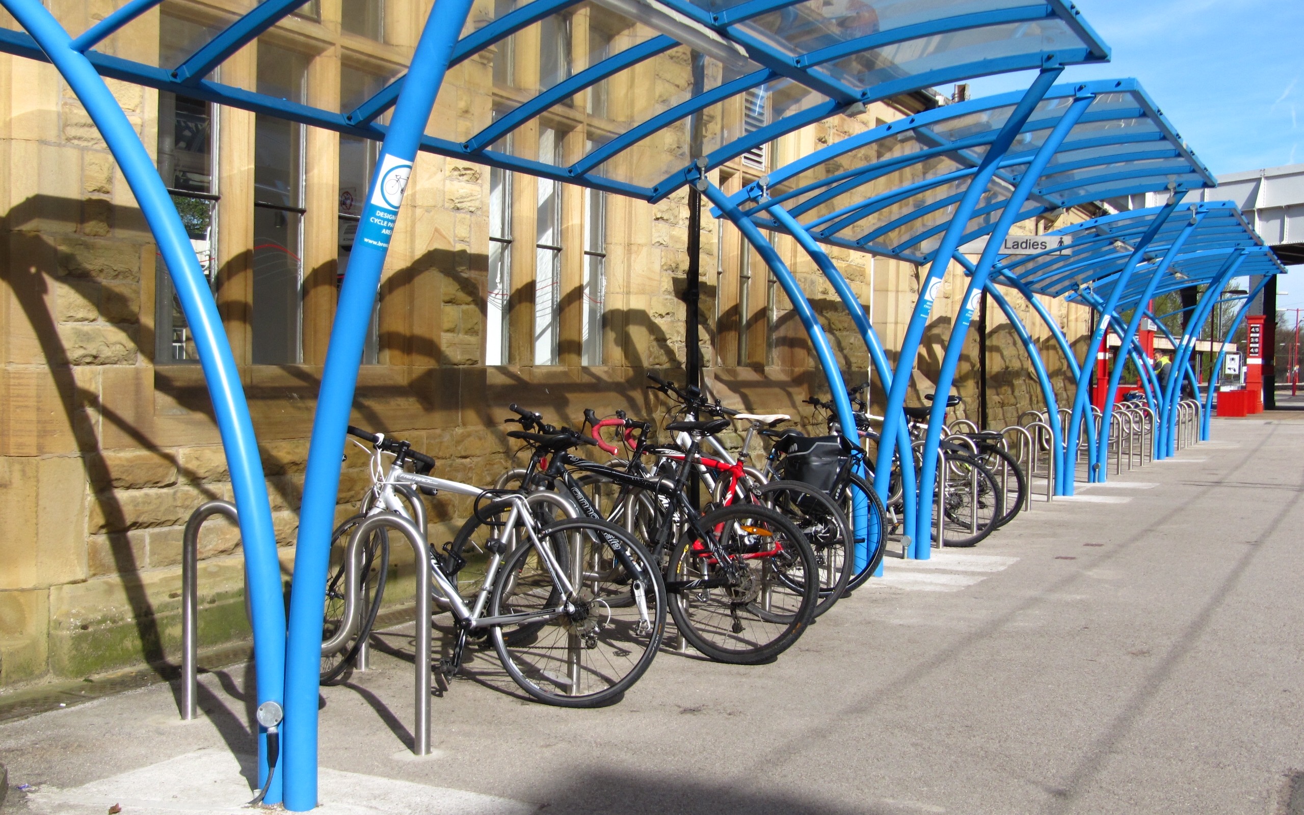 Bicycle parking at Lancaster station Lancaster Dynamo Cycle Campaign