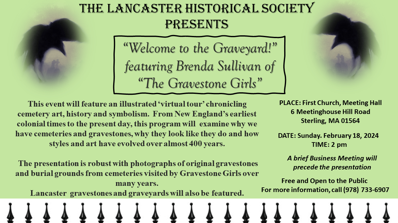 The Graveyard Girls LANCASTER HISTORICAL SOCIETY