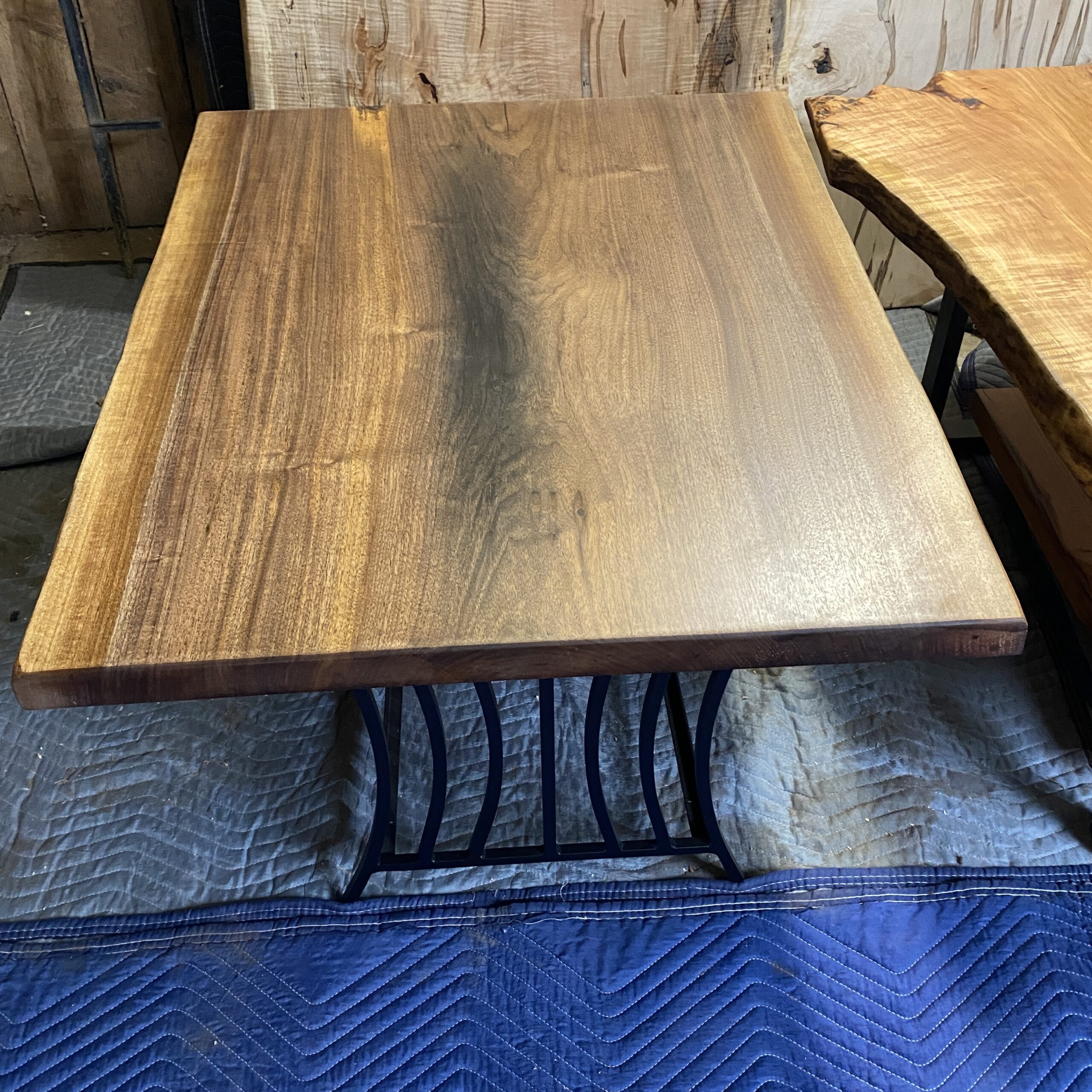 40" Black Walnut Coffee Table Lancaster Live Edge