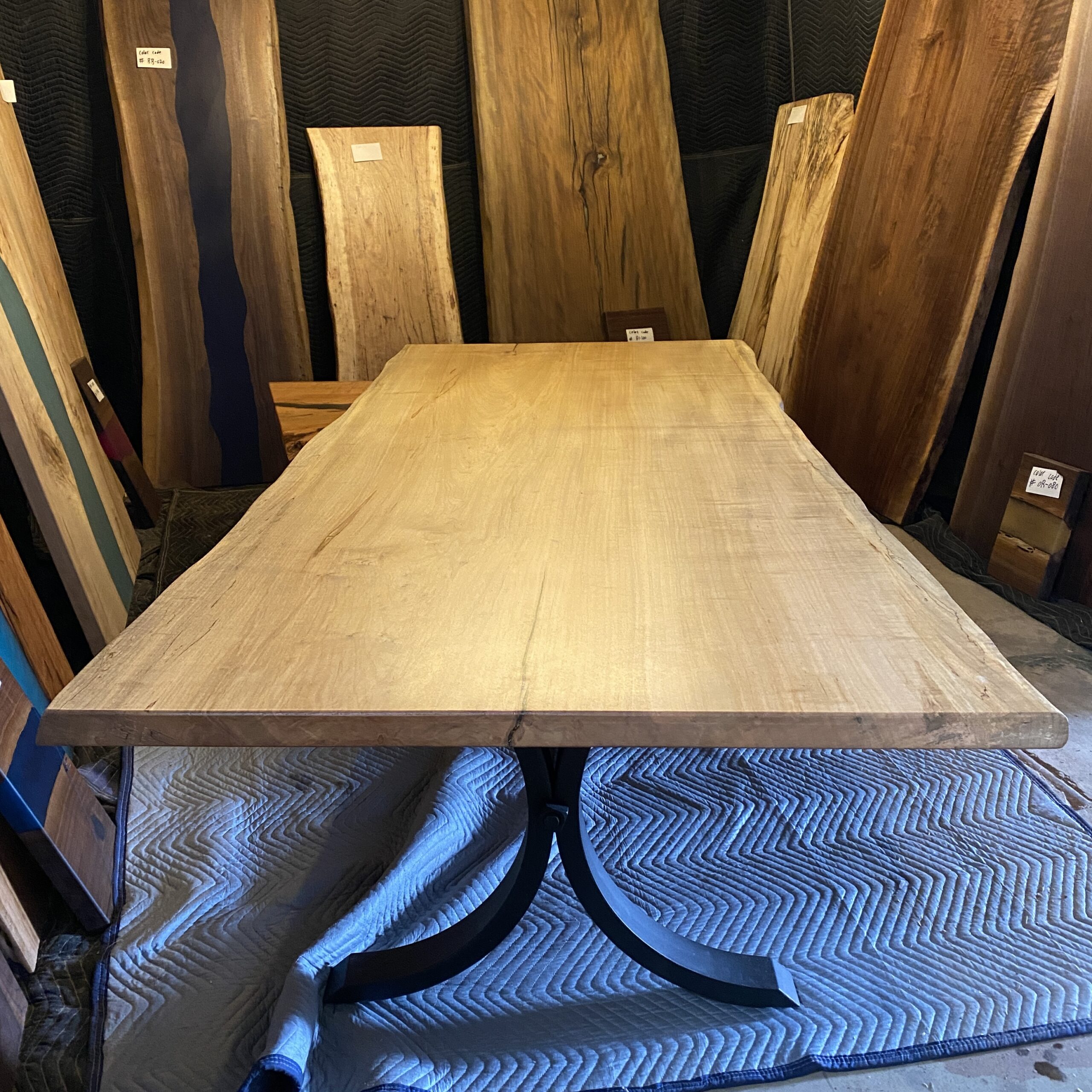 7' 4" Maple Dining Room Table Lancaster Live Edge