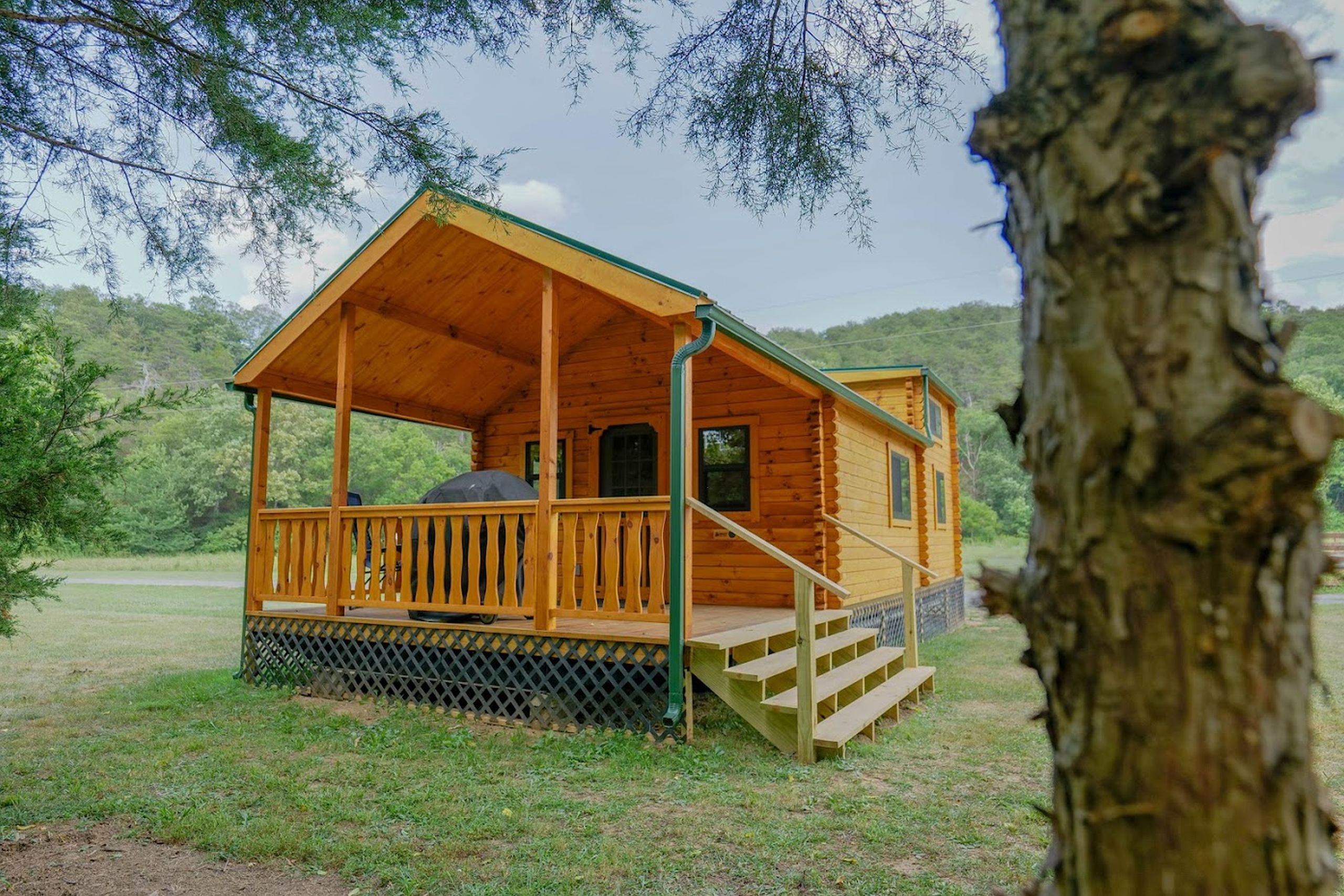 Adirondack Park Model Cabin in Virginia Lancaster Log Cabins