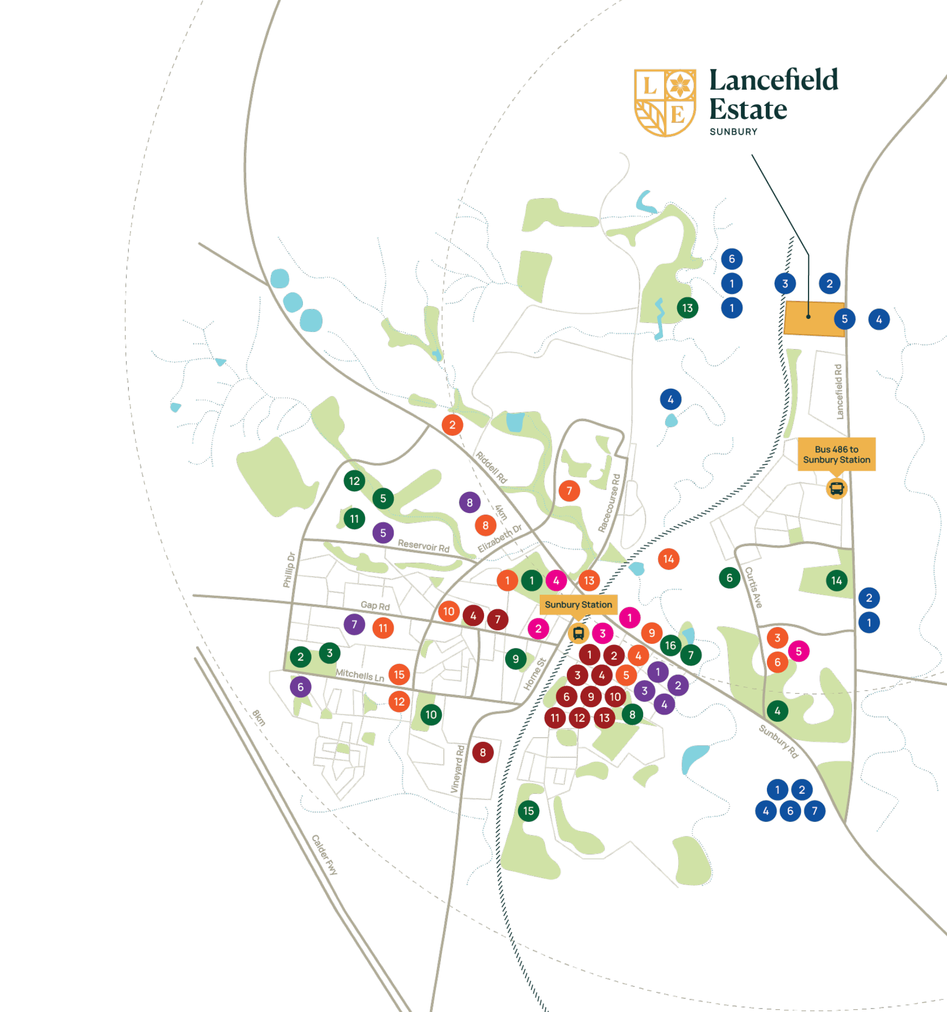 Location Lancefield Estate