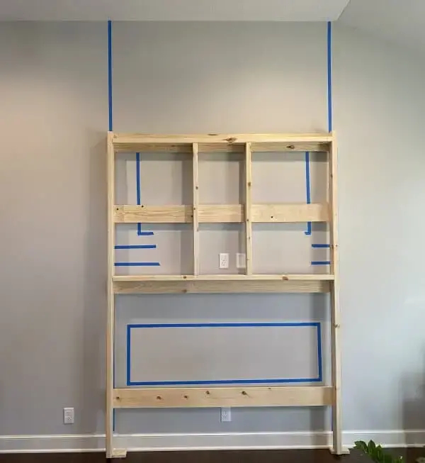 My DIY Faux Stone Fireplace Makeover Bump Out Wall