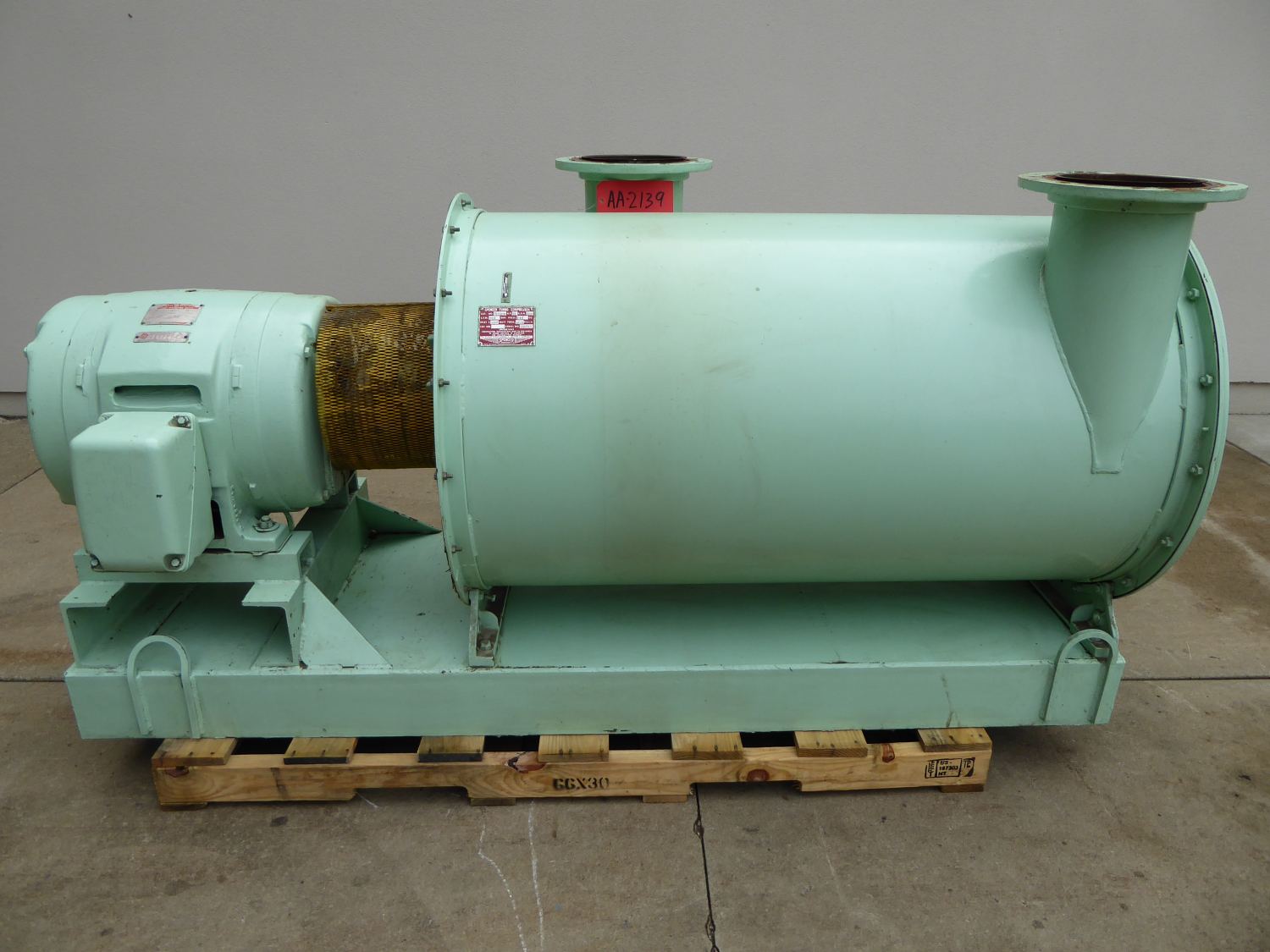 Used Agitation Blower Spencer Turbo Compressor 75 HP Steel Air