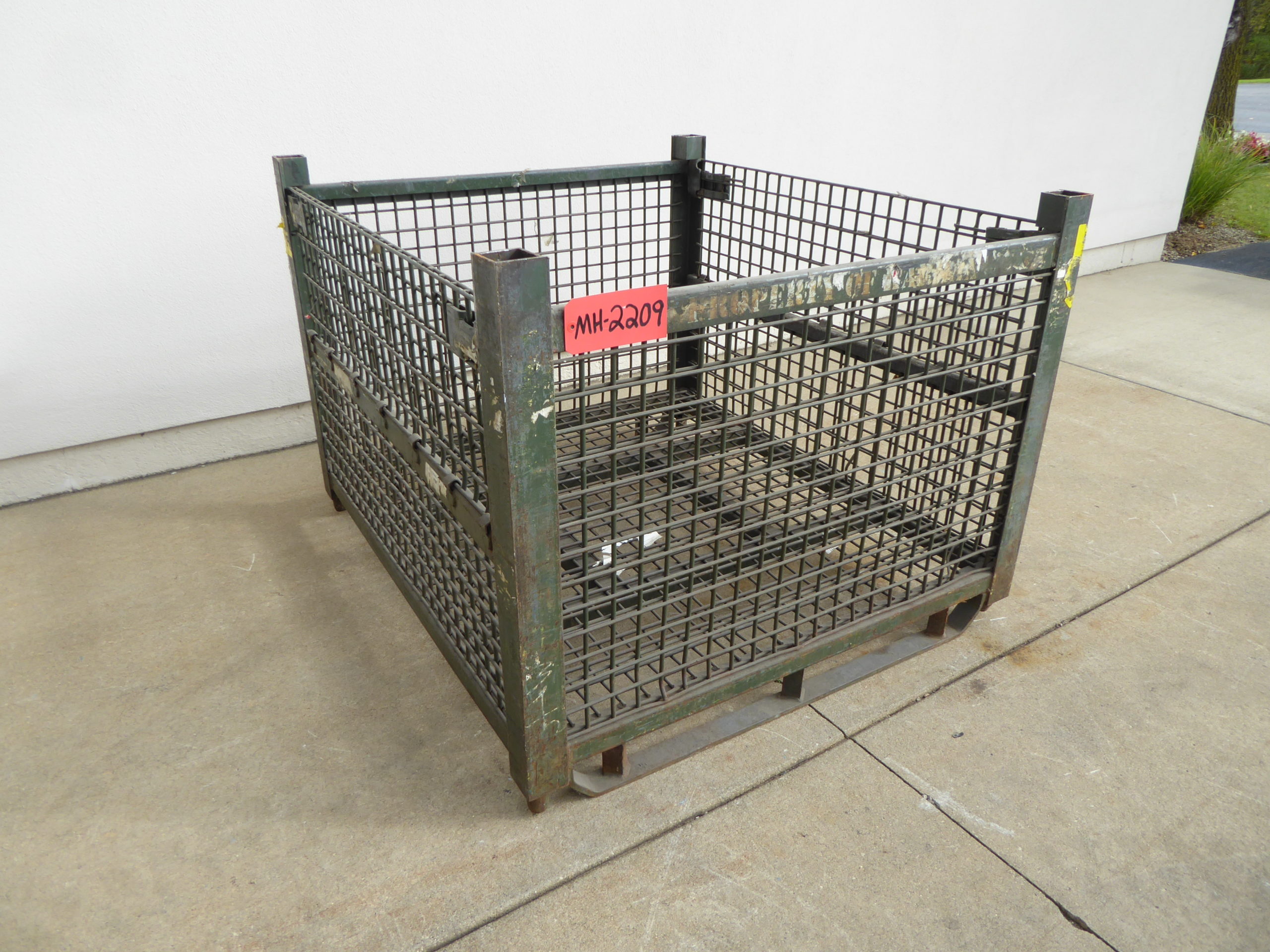 Used 40 Cu' 6000 lb Rigid Wire Basket (Lot of 10 for Special Price