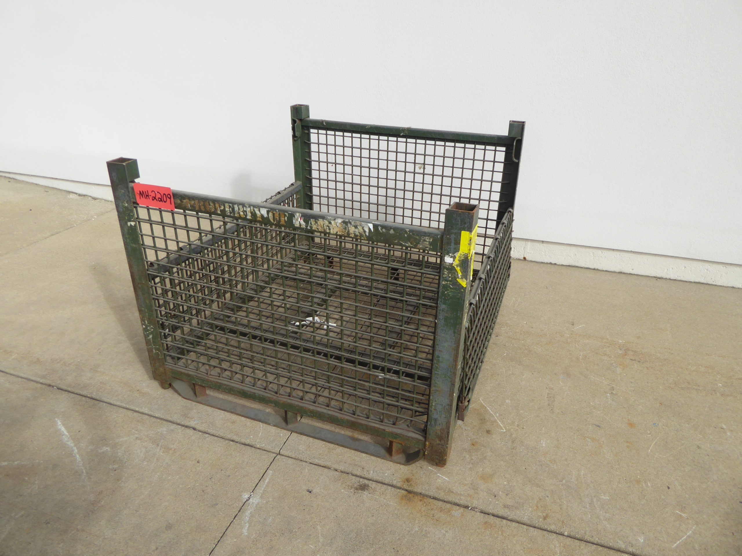Used 40 Cu' 6000 lb Rigid Wire Basket (Lot of 10 for Special Price