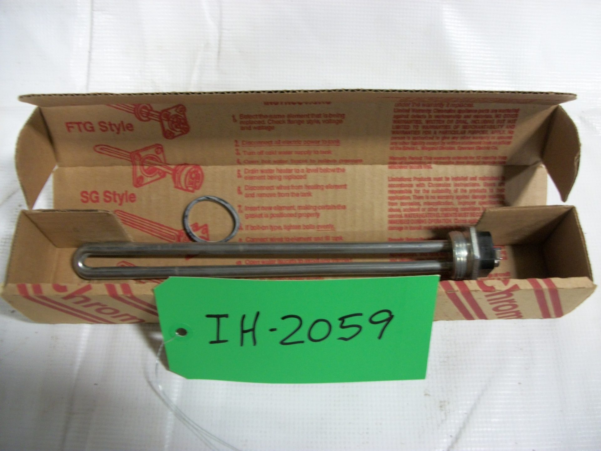 Used Immersion Heater NEW Chromalox Water Heater ElementImmersion