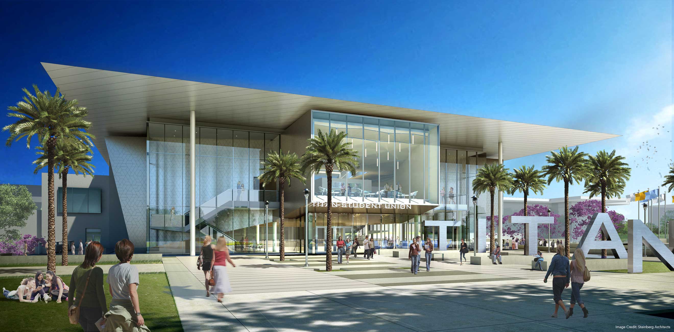 Cal State Fullerton Titan Student Union Expansion landLAB landLAB