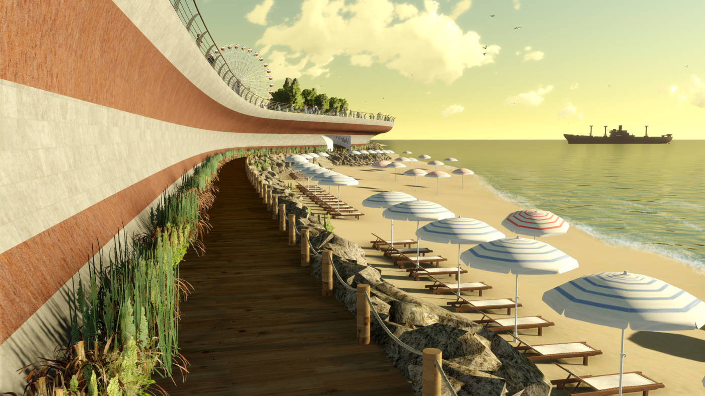 Seaside landscape Land8