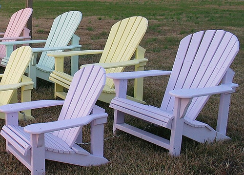 Recycled Milk Carton Adirondack Chairs