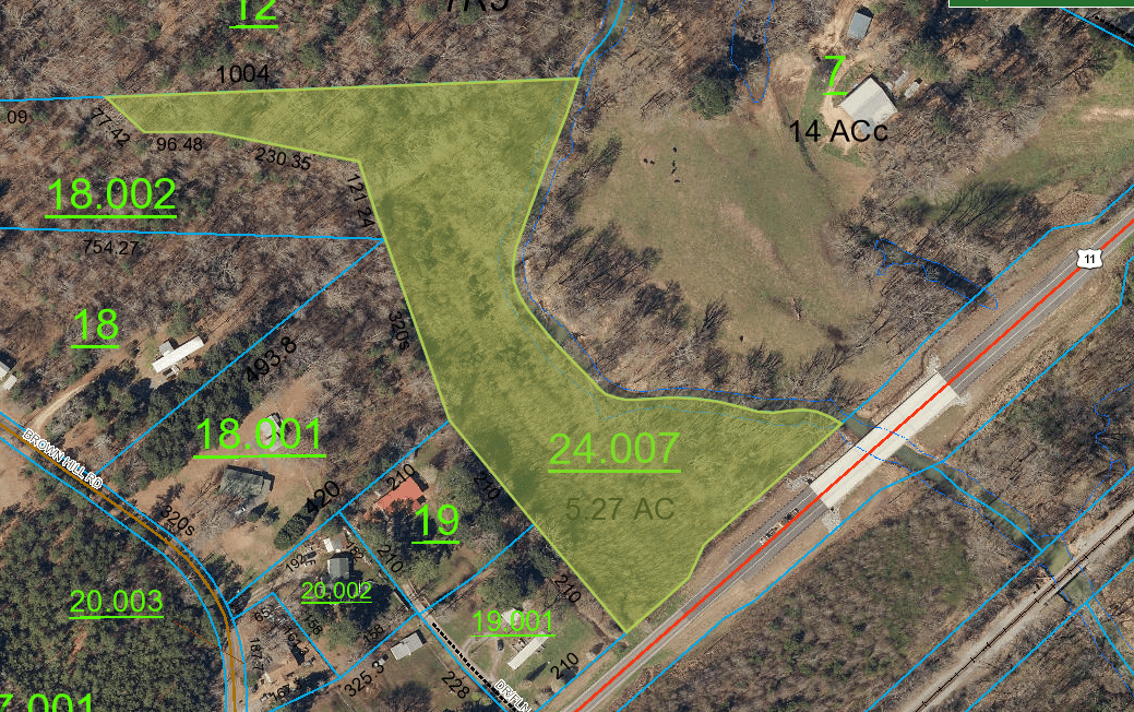 5 acres bordering creek, Ashville/Steele, St. Clair County, AL Land