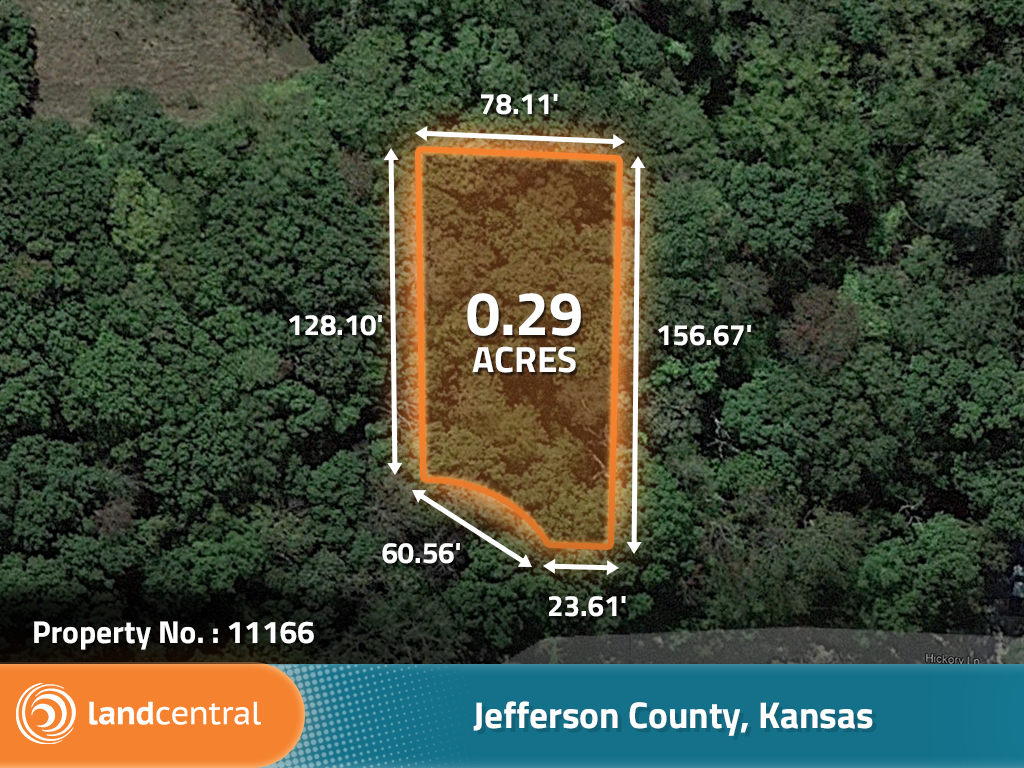 Tree Covered Lake Ozawkie Kansas Lot1