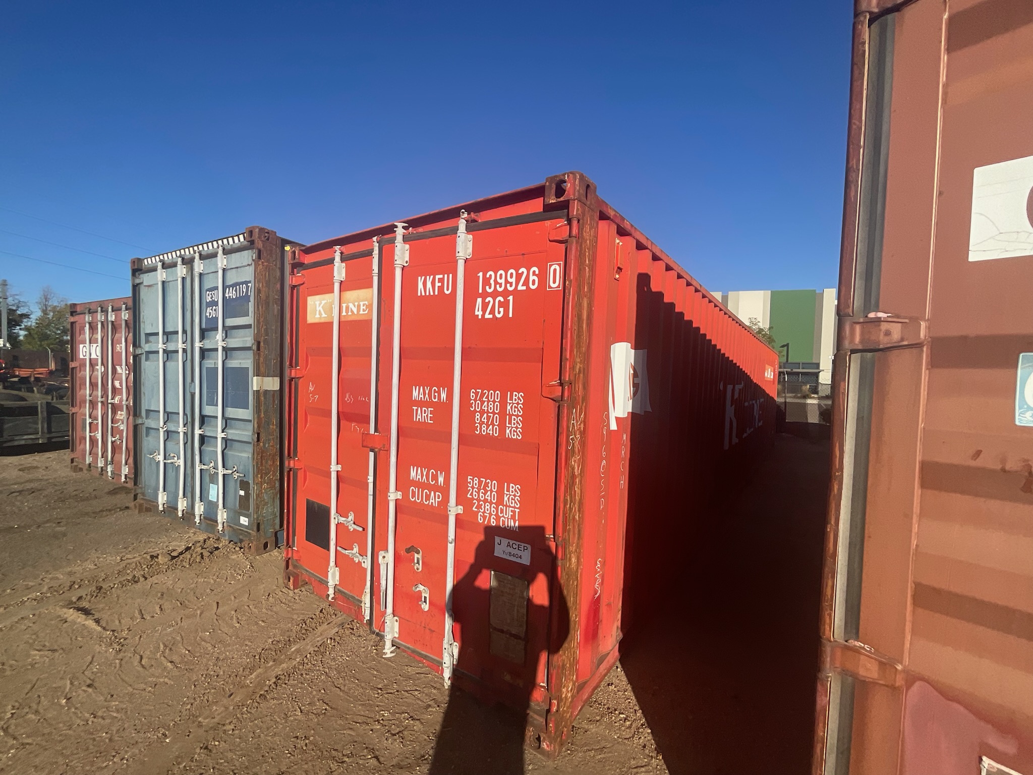 1399260 Used Standard 40’ Storage Container Land Containers