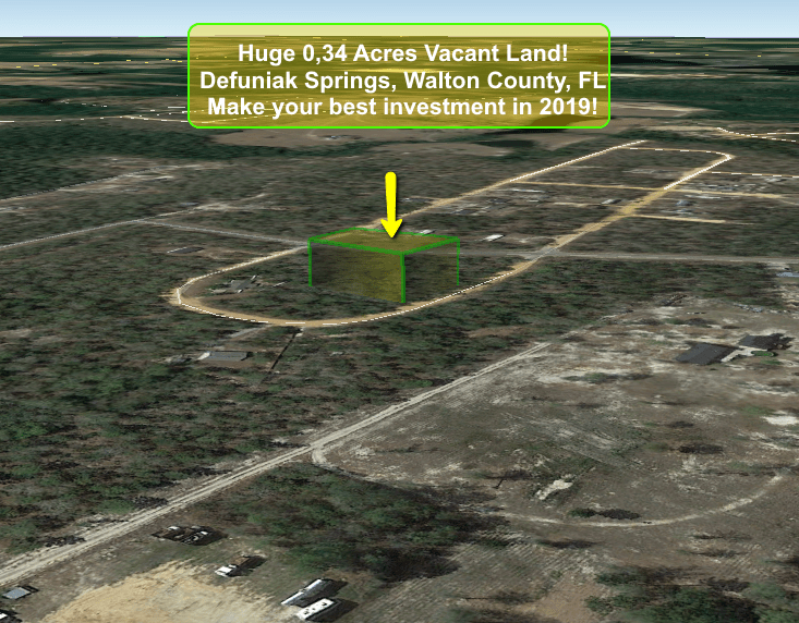 0.34 Acres Raw Land Close to Lakes in Defuniak Springs, FL