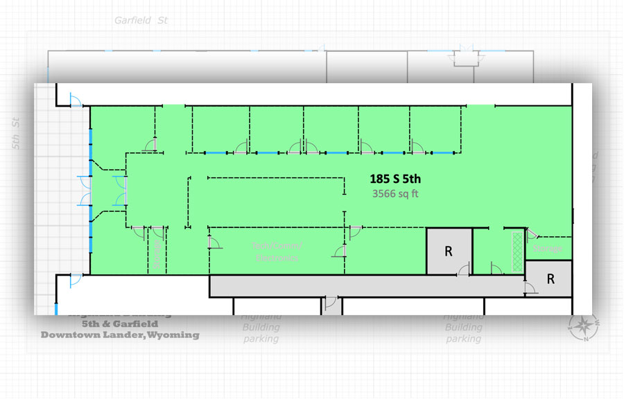 Lander Highland Building Office Space in Lander, Wyoming