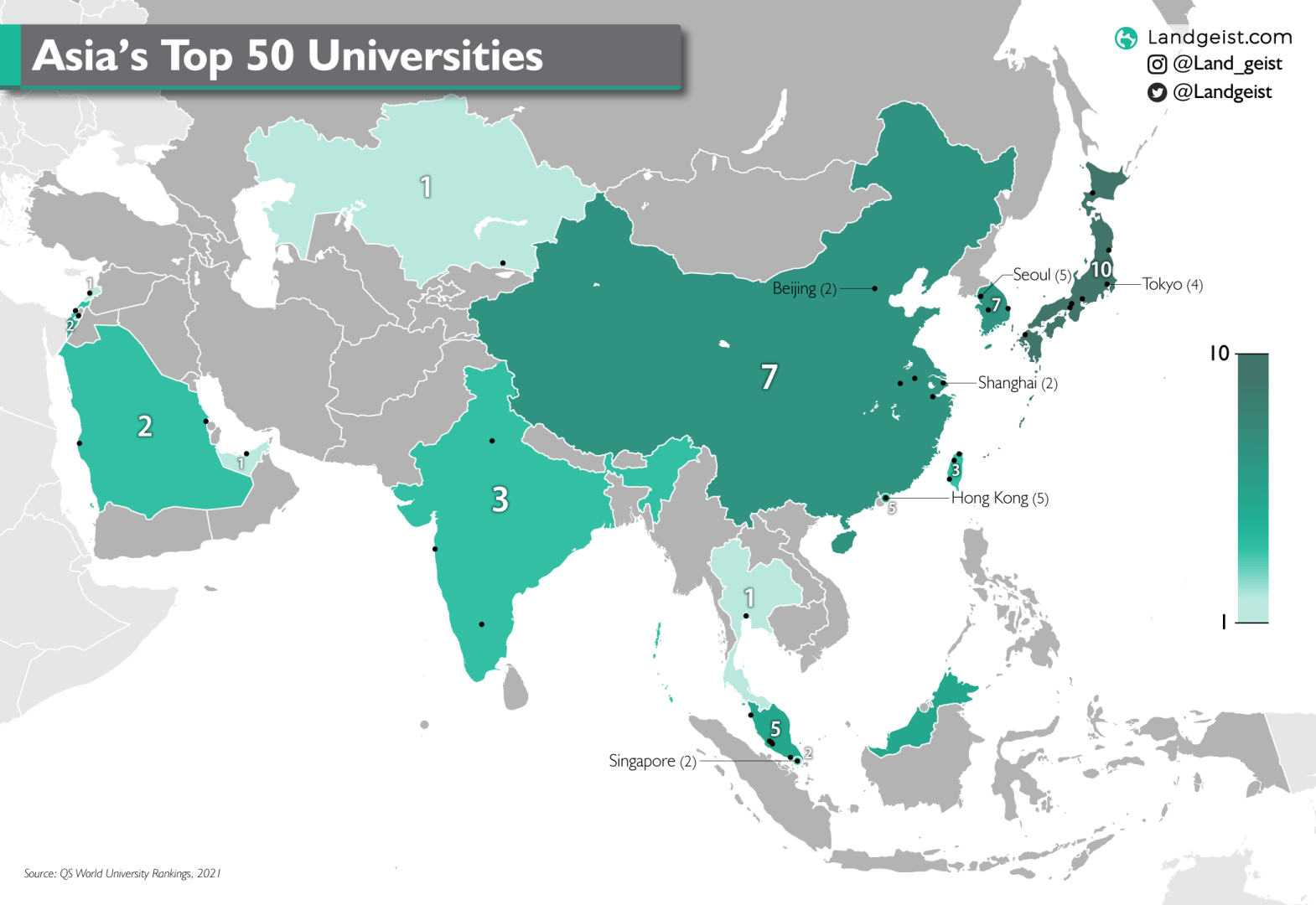 Asia’s Highest Ranking Universities Landgeist