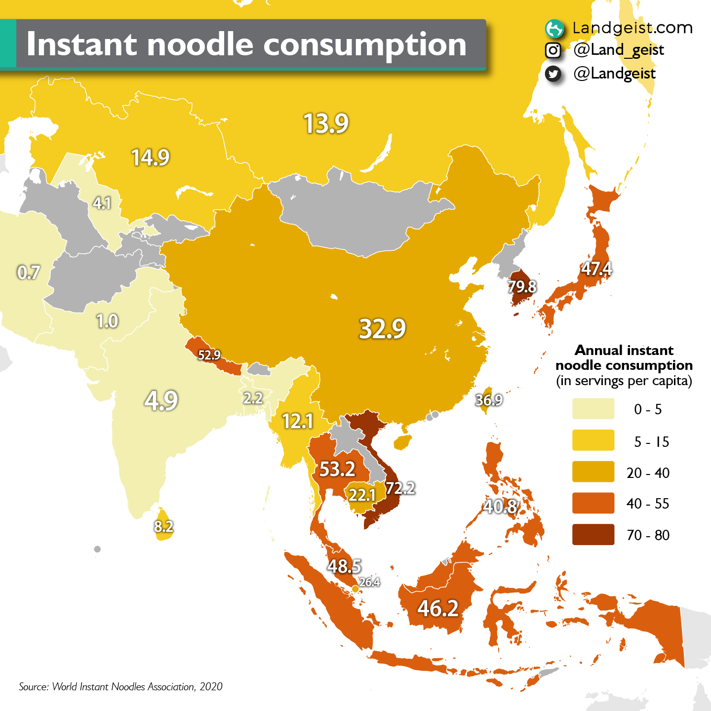Instant Noodle Consumption Landgeist