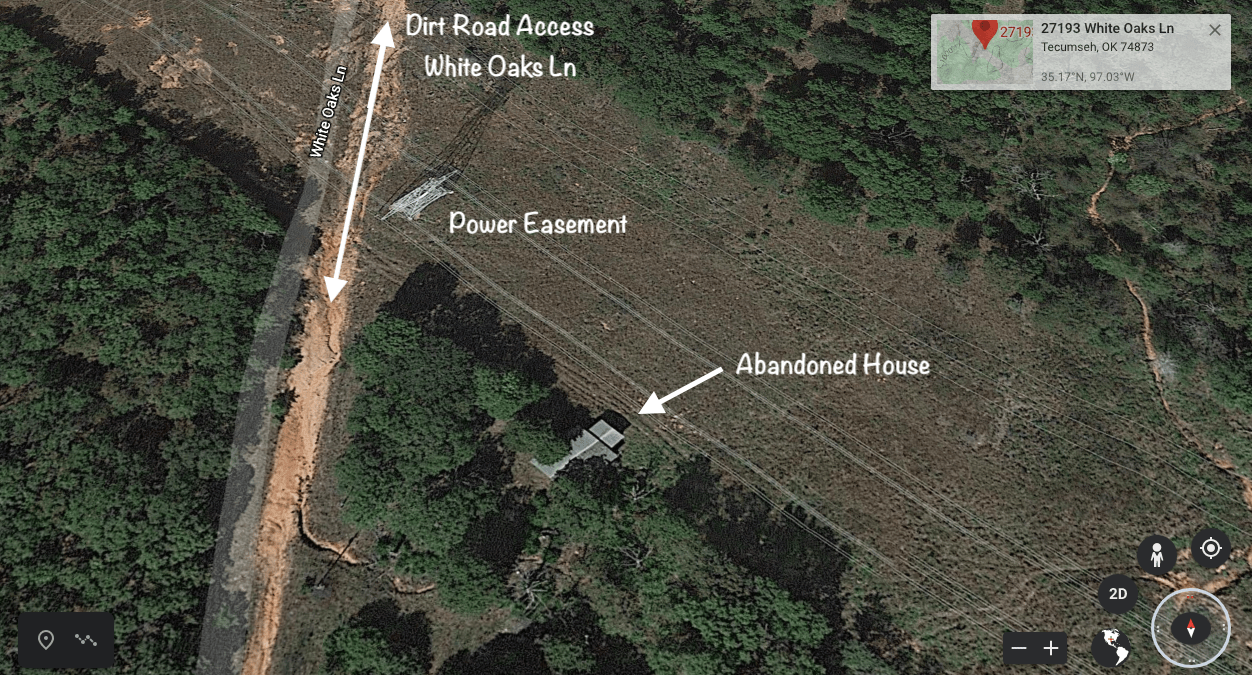 15 Acres w/ Electric, Well, Septic, & An Abandoned House