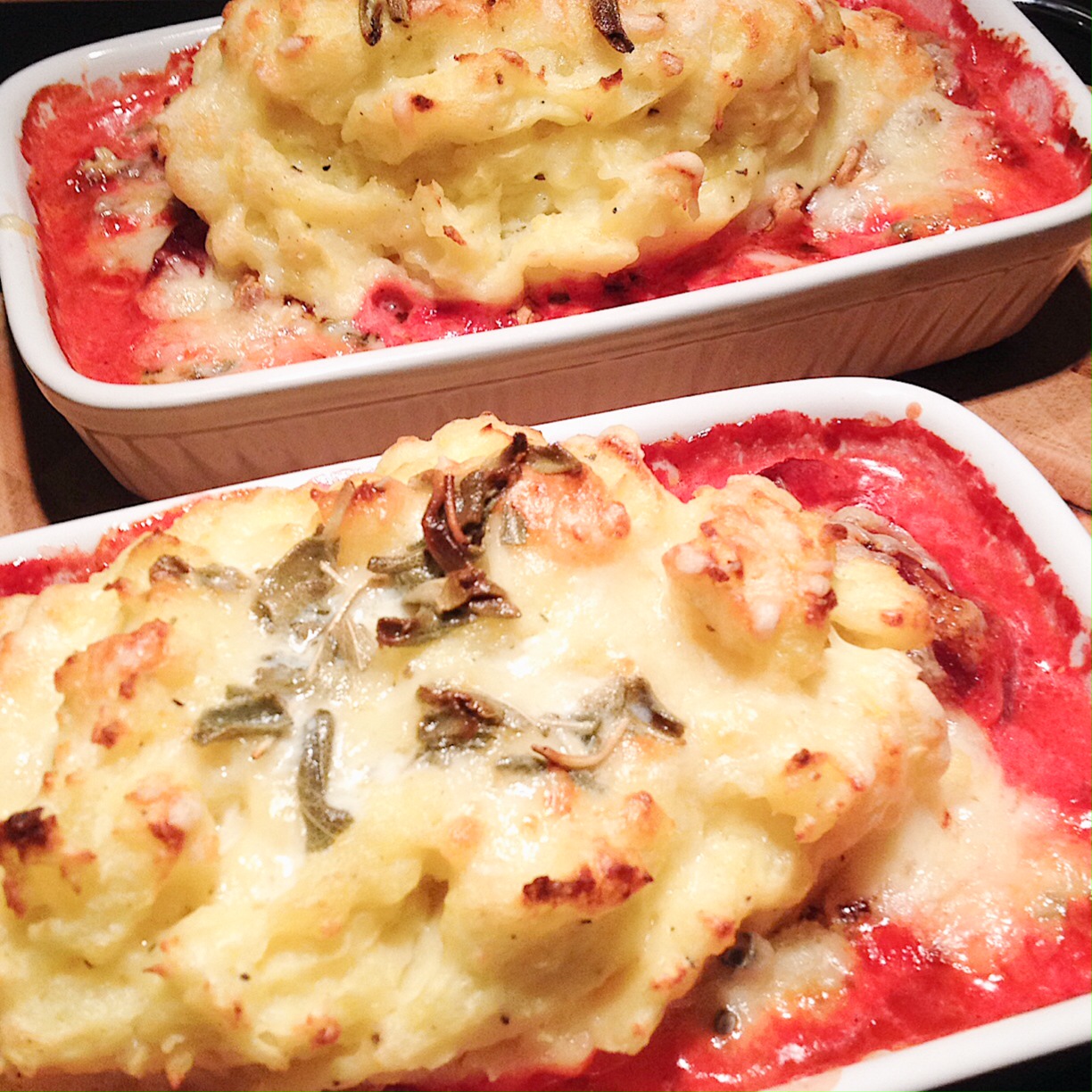 Rote BeeteKartoffelpüreeAuflauf glutenfrei glutenfreie Rezepte
