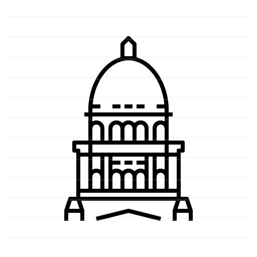 Olympia Washington State Capitol (outline) Landicons