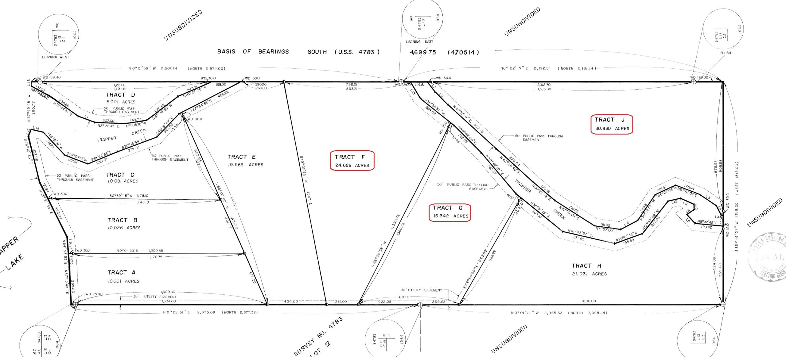 File E103 Three Large Tracts on Trapper Creek Statewide Real