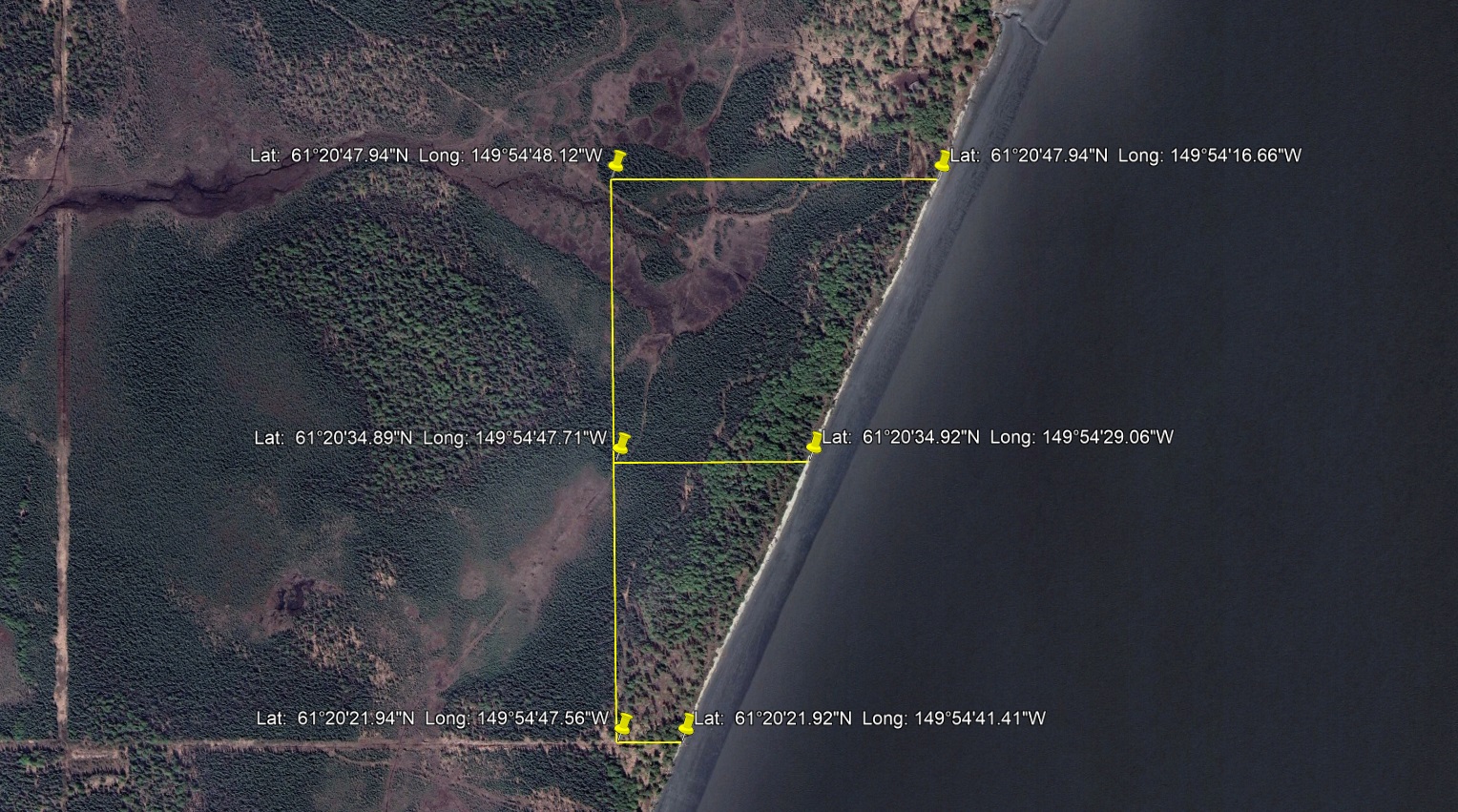 File P148 Large Parcels w/Cook Inlet Frontage off Pt Mackenzie Road