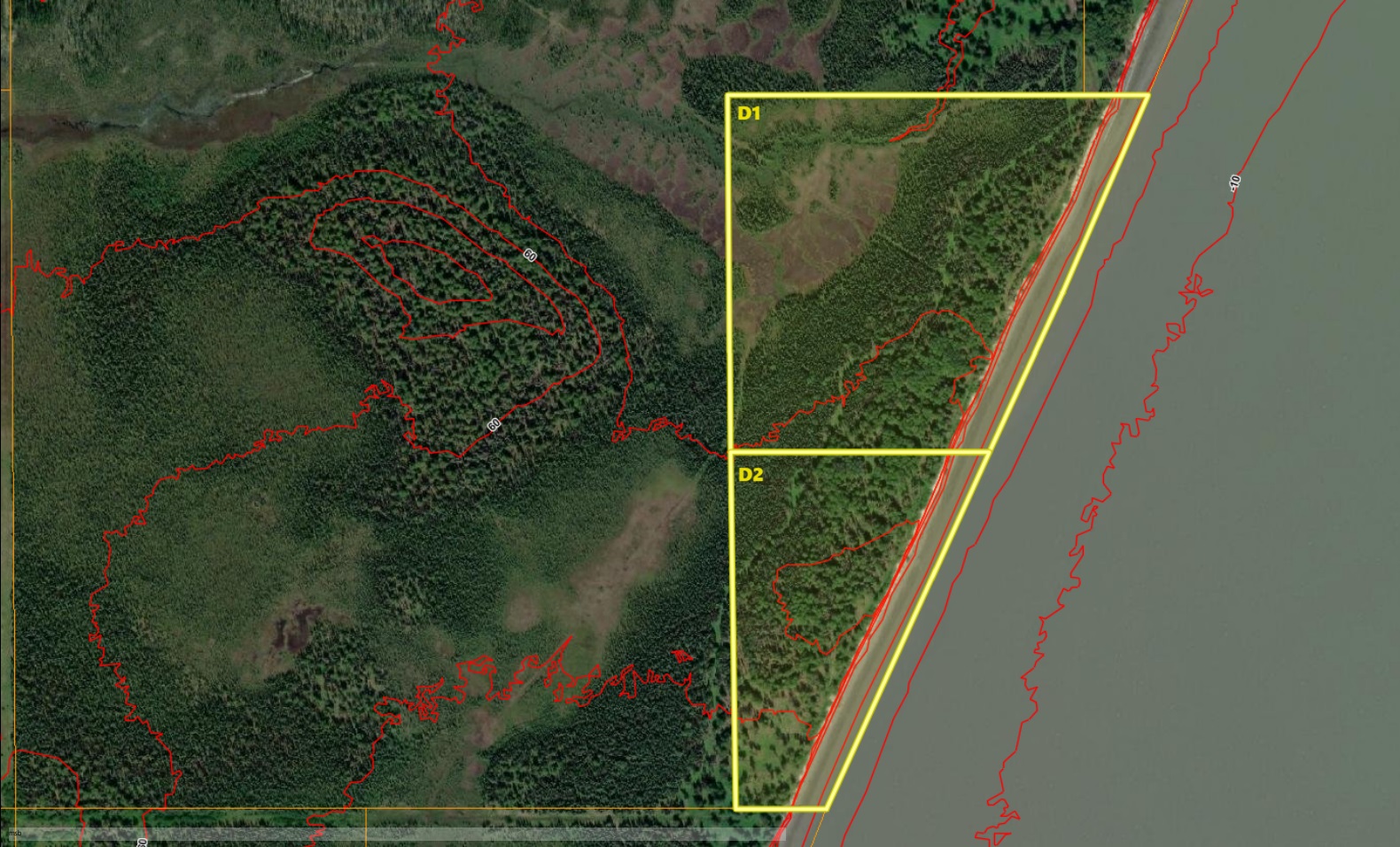 File P148 Large Parcels w/Cook Inlet Frontage off Pt Mackenzie Road Statewide Real Estate