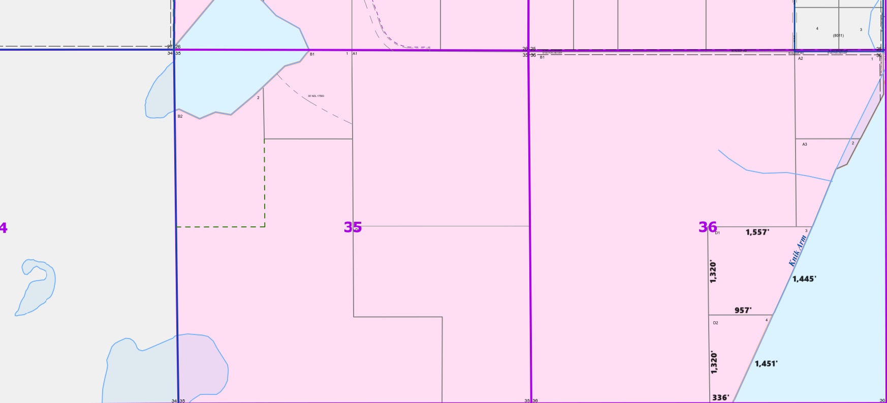 File P148 Large Parcels w/Cook Inlet Frontage off Pt Mackenzie Road Statewide Real Estate