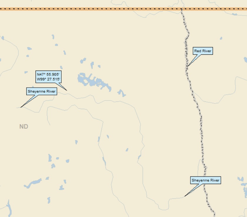 Sheyenne River Map