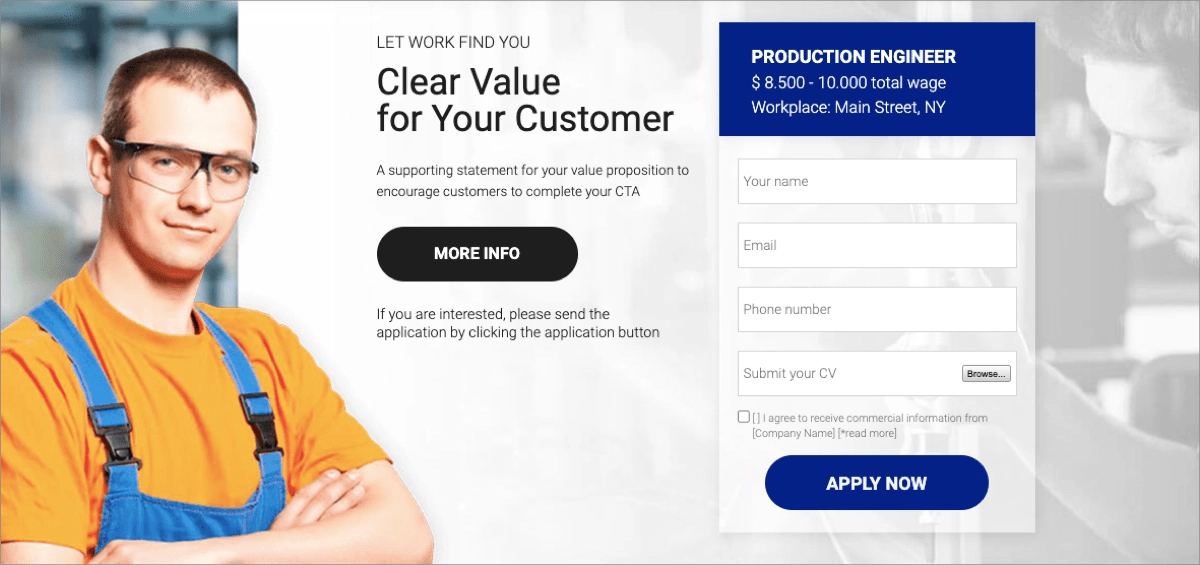 Recruitment Landing Page: Definition, How to Create &amp; 9 Examples