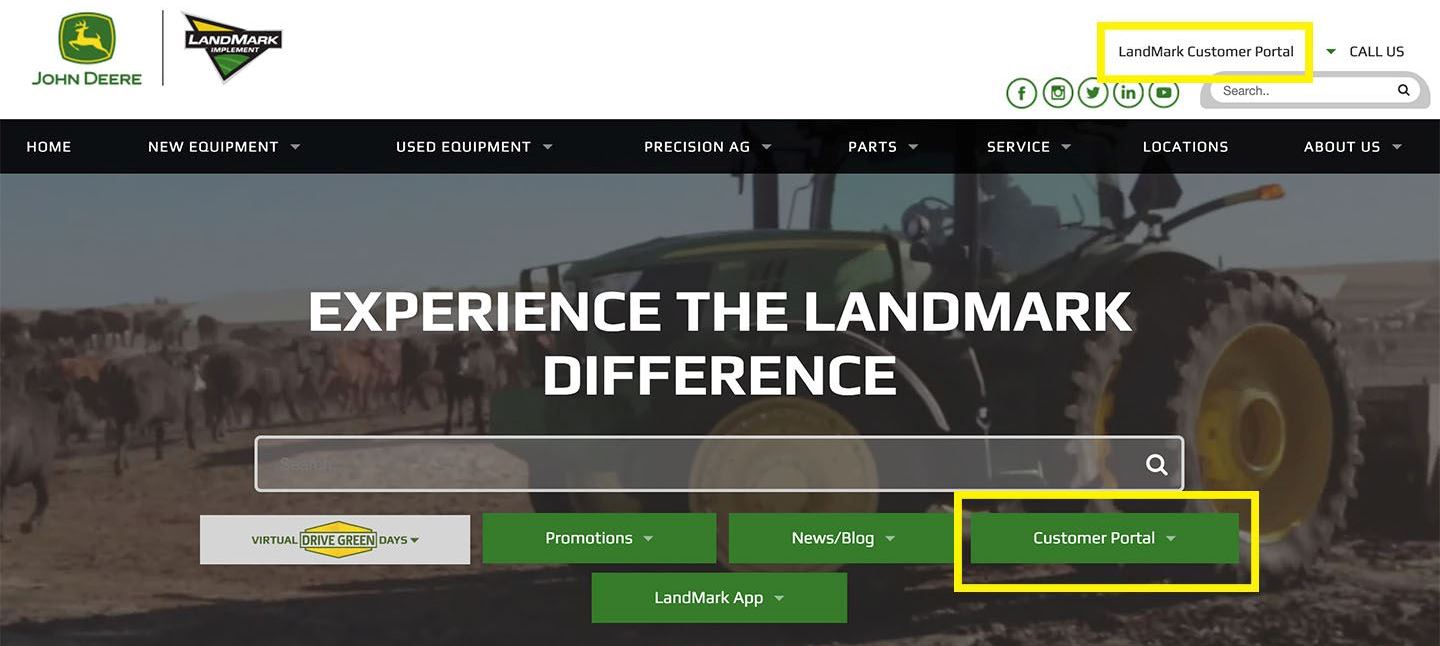 LandMark Customer Portal Landmark Implement