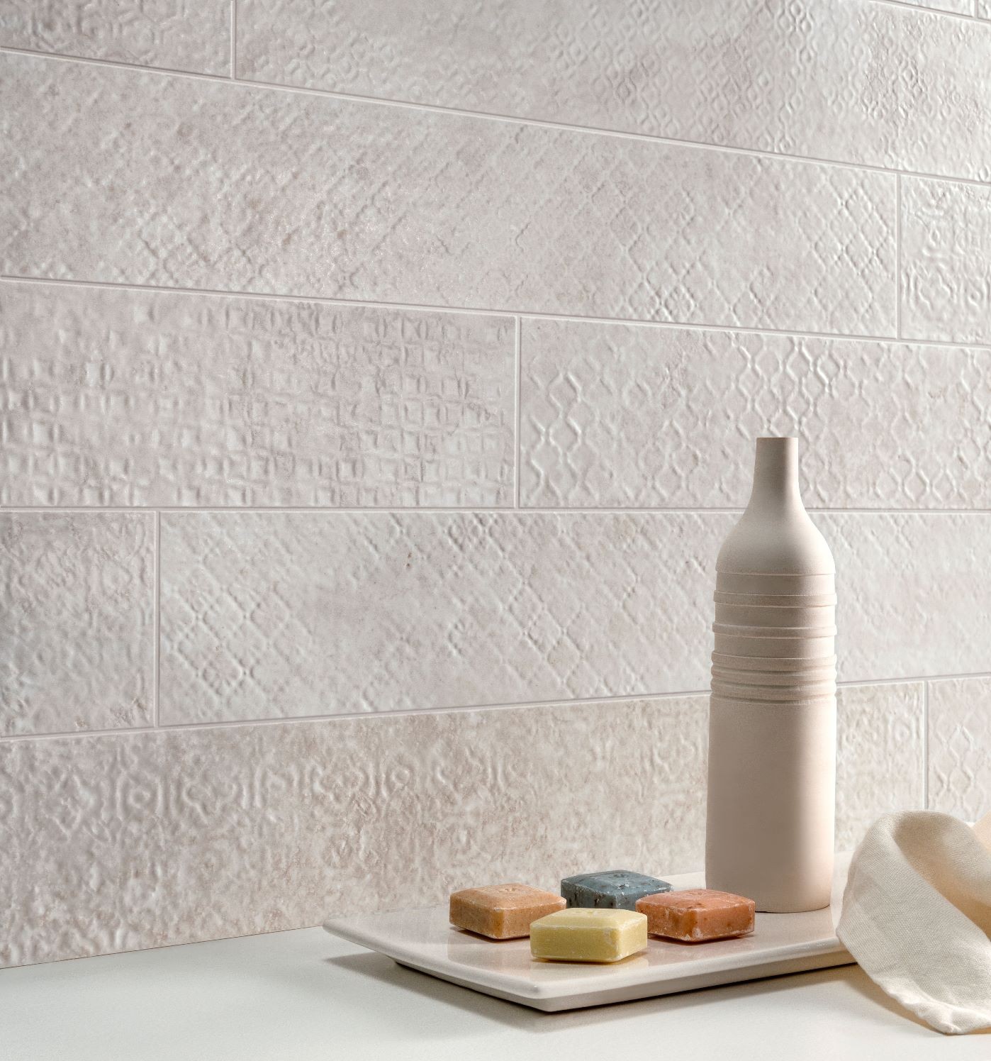 STREAM BONE FLUTES porcelain tile STREAM collection by Pan American