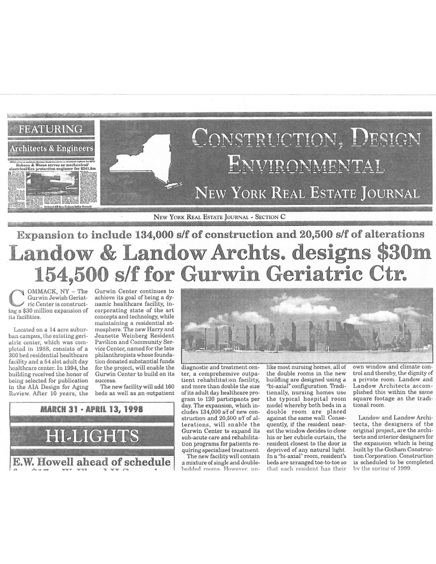 News Landow & Landow Architects AIA