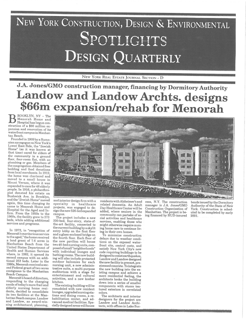 News Landow & Landow Architects AIA