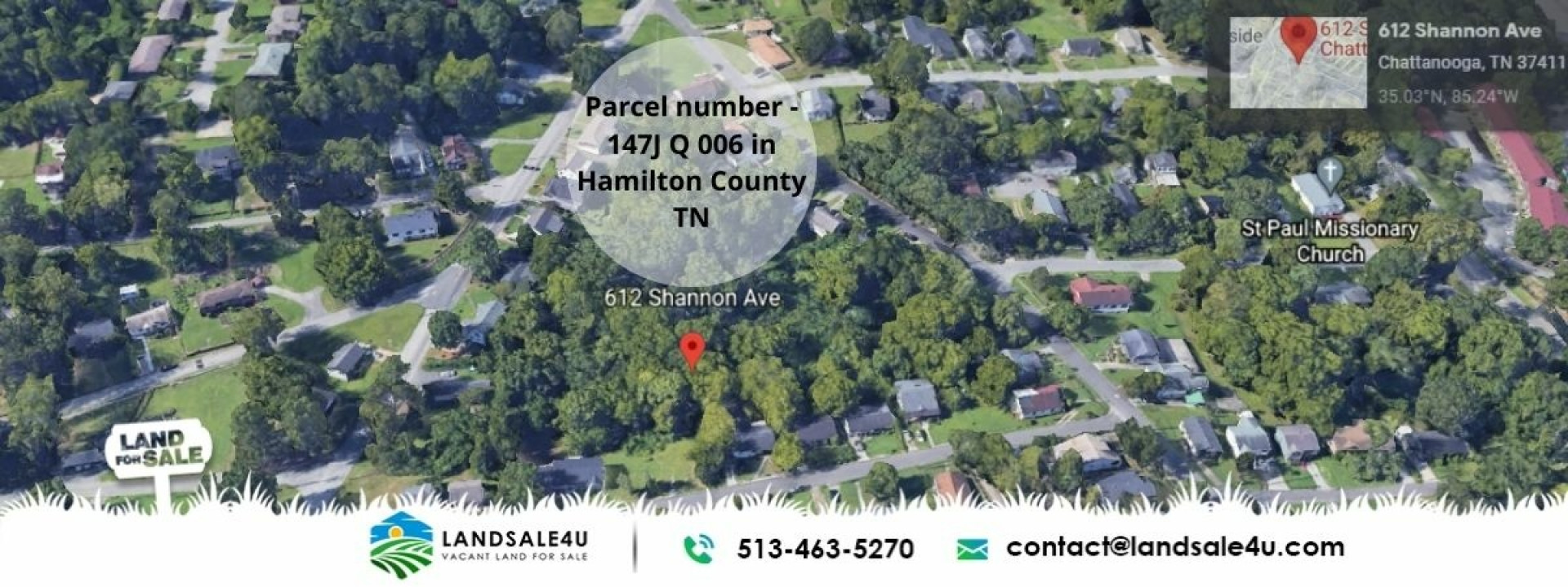 R1 Residential Land For Sale in Chattanooga TN Hamilton County