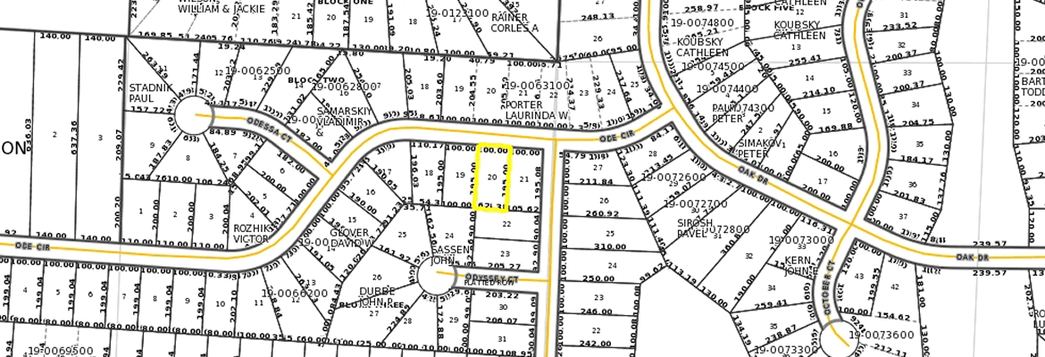 Todd County Plat Map 1/2 Acre Property VL Ode Circle, Browerville, Minnesota