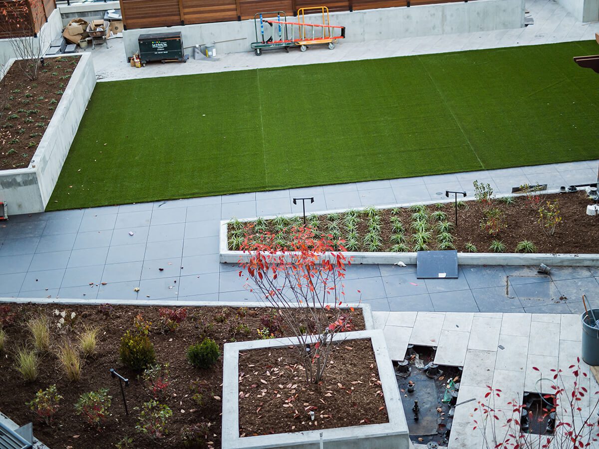Reva Rahway 4th Floor Sun Deck & Ground Level Landscaping Landscape