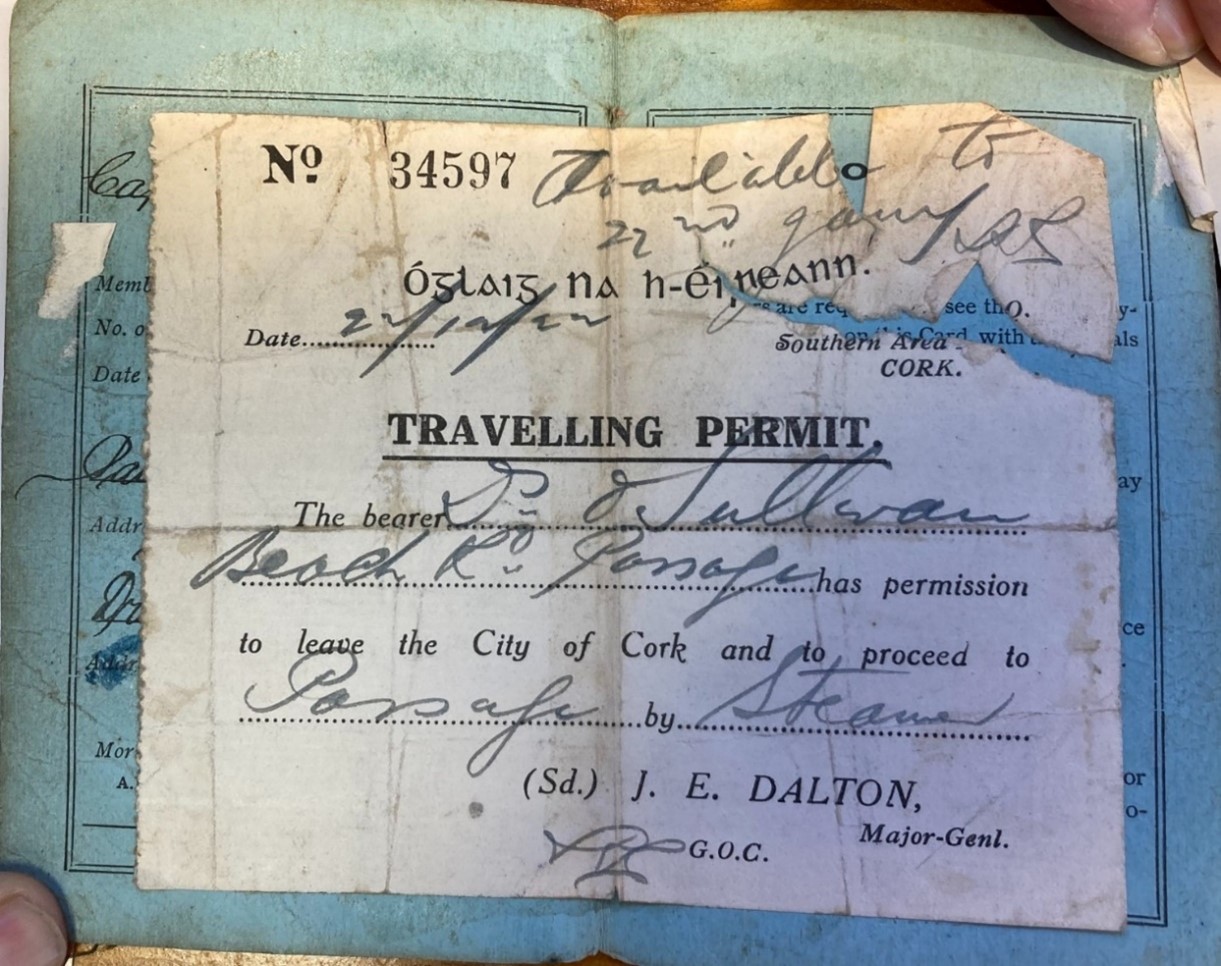 Passage West Collection 1 Items Relating to Denis O’Sullivan, Irish