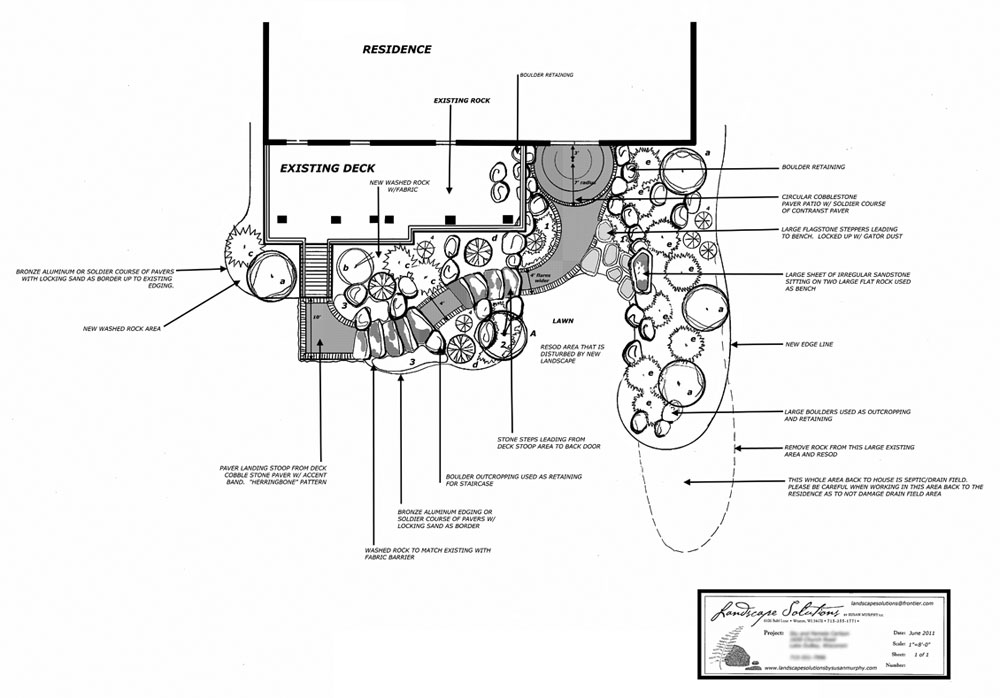 Landscape Plan Landscape Solutions by Susan Murphy