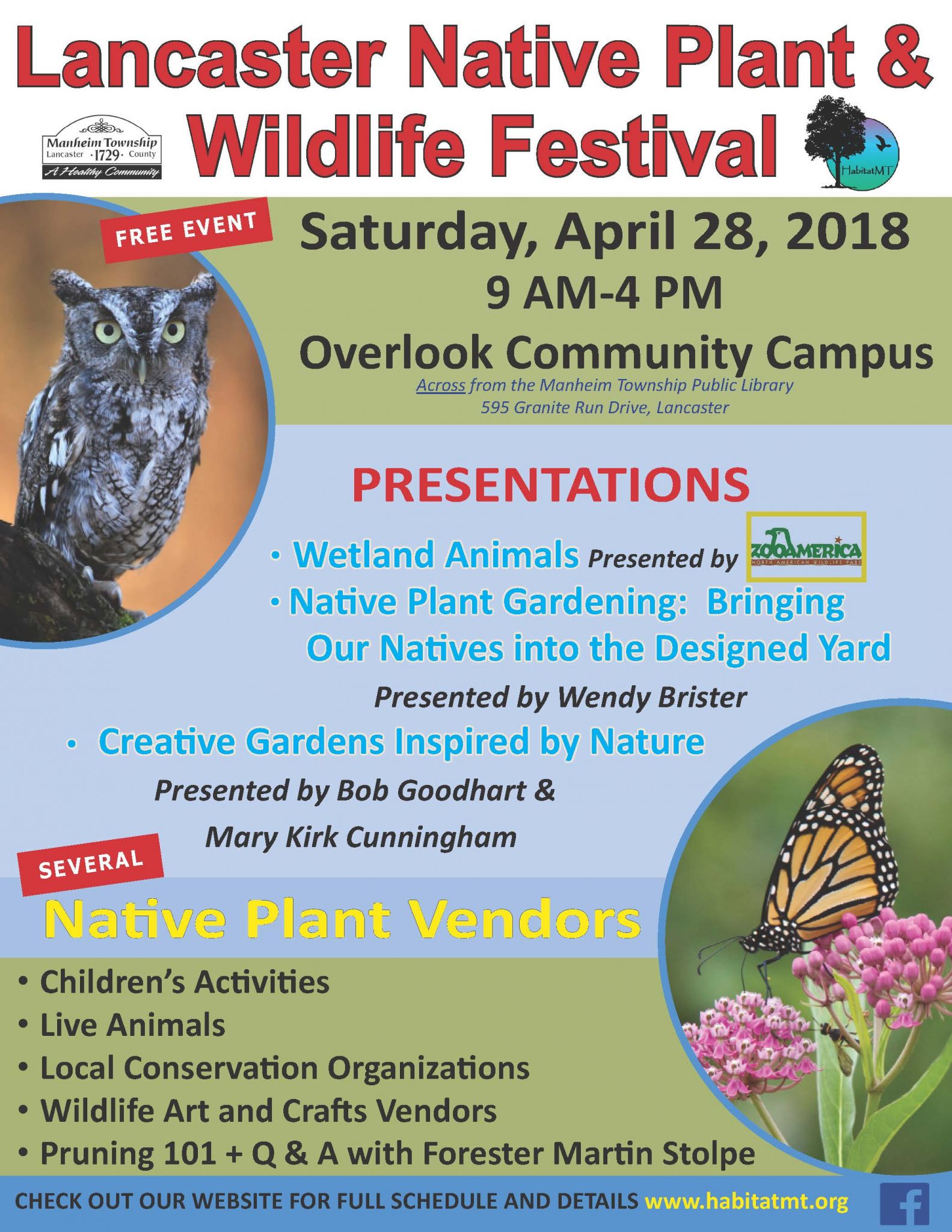 Lancaster Native Plant and Wildlife Festival 2018 LandStudies