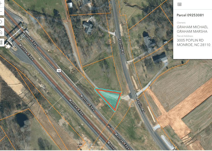 4.49 ACRES IN UNION COUNTY NC (with a barn and creek on the property) I