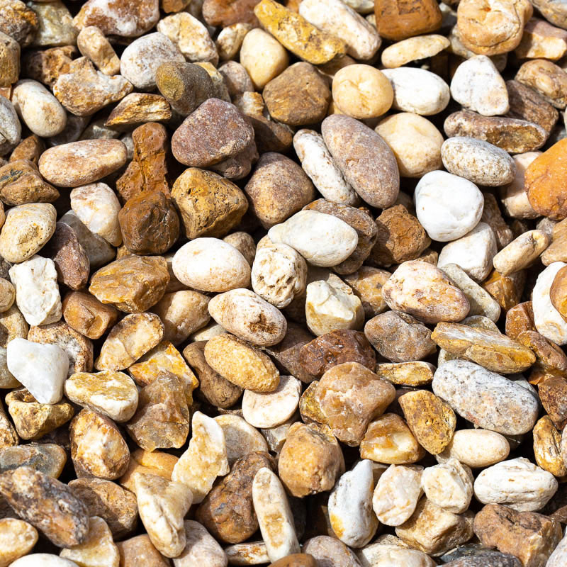 Large Brown River Rock Landworks Depot