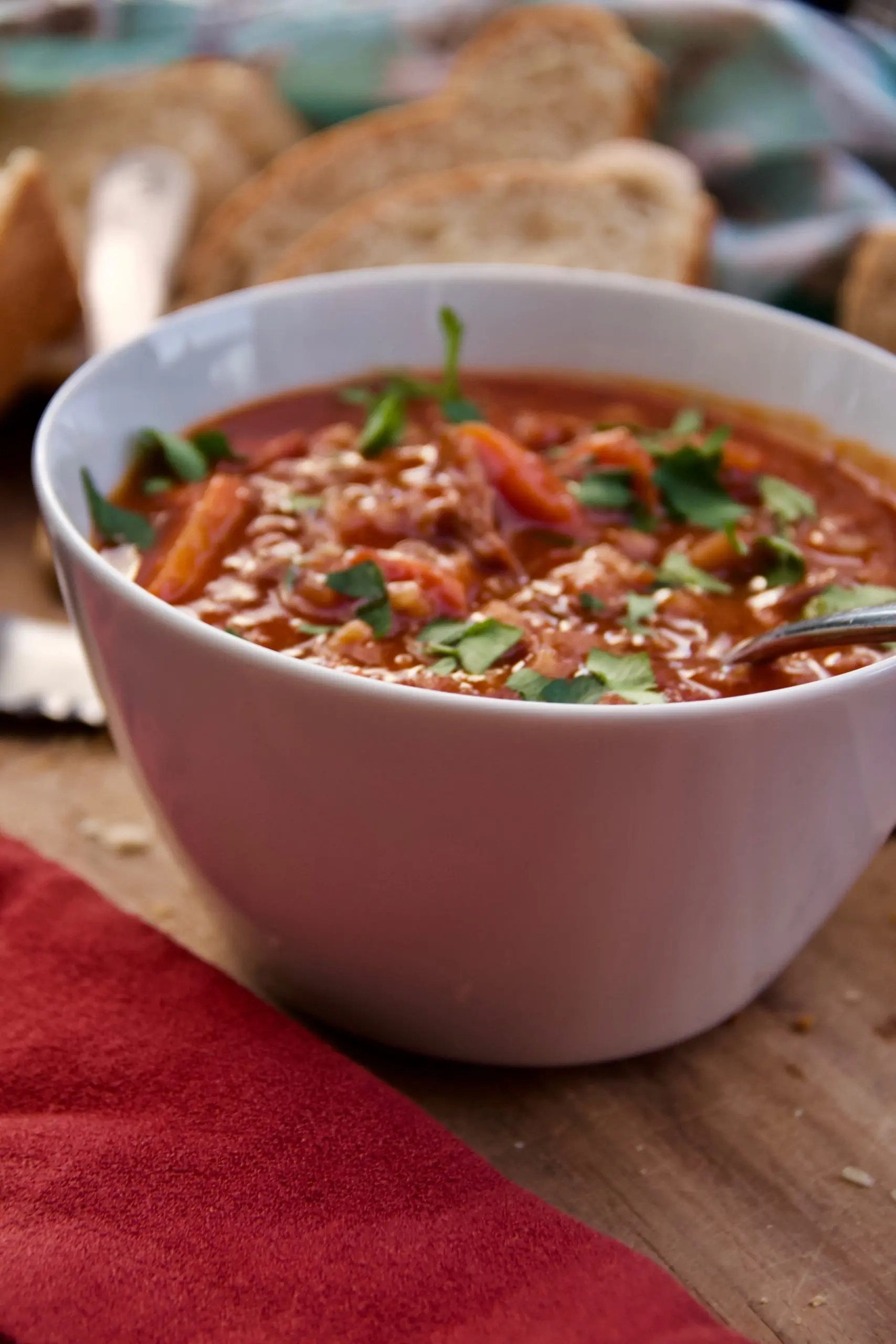 Slow Cooker Beef & Barley Soup Lane Bakery